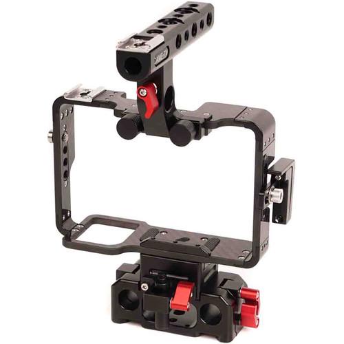 CAME-TV Carbon Fiber Cage with 15mm Rod Base for Sony a7 Series