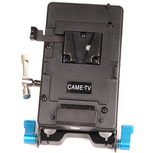 CAME-TV V-Lock Plate with Clamp, Rod Mount, and D-Tap