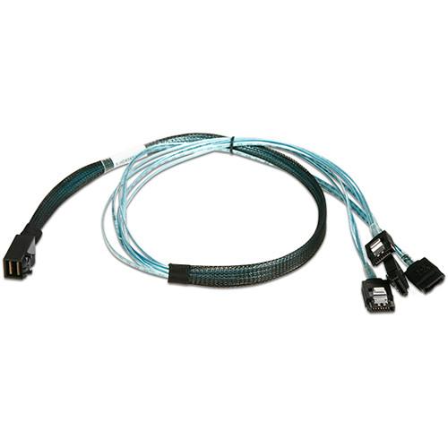 iStarUSA HD miniSAS SFF-8643 to 4x SATA Latch Forward Breakout Cable