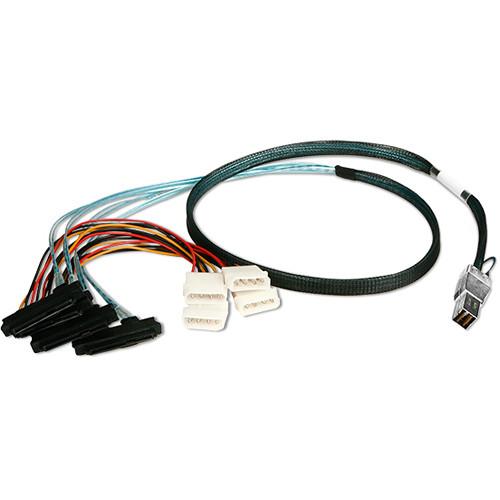 iStarUSA HD miniSAS SFF-8644 to 4x SFF-8482 Cable, iStarUSA, HD, miniSAS, SFF-8644, to, 4x, SFF-8482, Cable