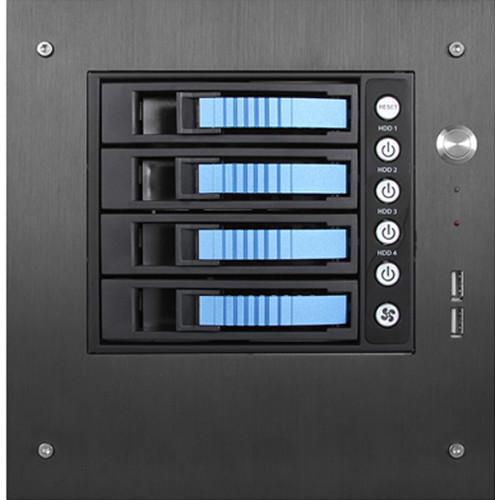 iStarUSA S-35-B4SA Compact Stylish 4x 3.5" Hotswap mini-ITX Tower