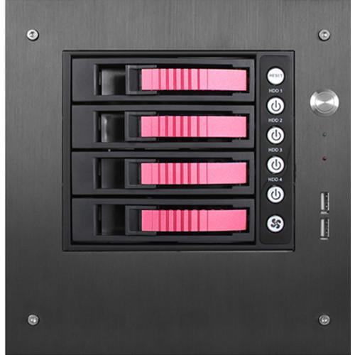 iStarUSA S-35-B4SA Compact Stylish 4x 3.5" Hotswap mini-ITX Tower