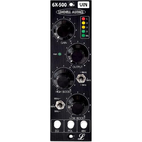 Lindell Audio 6X-500VIN Vintage Edition 1-Channel Transformer-Coupled Mic Preamp and Equalizer