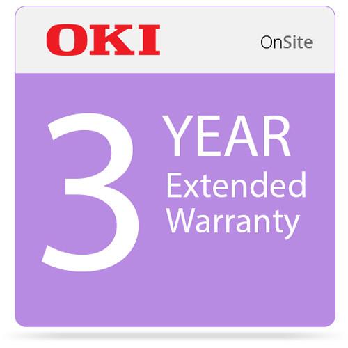 OKI 3-Year On-Site Warranty Extension Program for MC873 Series Printers, OKI, 3-Year, On-Site, Warranty, Extension, Program, MC873, Series, Printers
