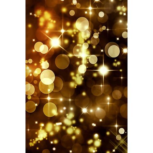 Savage Golden Party Lights Printed Vinyl Backdrop
