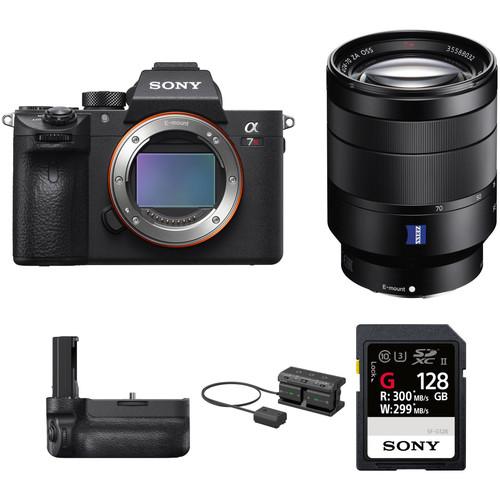 Sony Alpha a7R III Mirrorless Digital Camera with 24-70mm f 4 Lens and Vertical Grip Kit