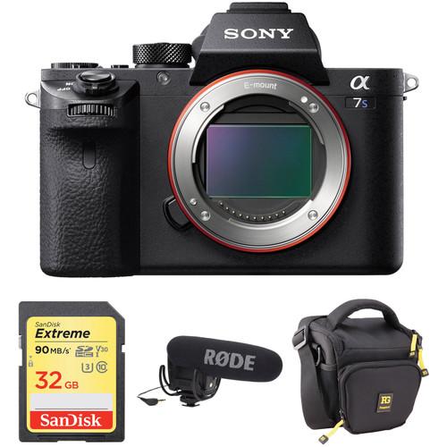 Sony Alpha a7S II Mirrorless Digital Camera with Rode VideoMic Pro Kit