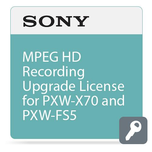 Sony MPEG HD Recording Upgrade License