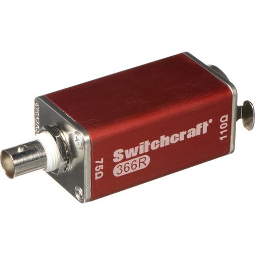 Switchcraft 366R AES-EBU 110 75 Ohms XLR Female to BNC Adapter