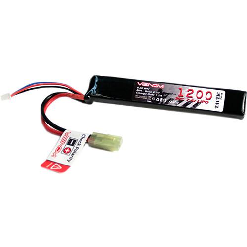 Venom Group 7.4V 1200mAh 30C 2S LiPo Stick Battery for Airsoft with Mini Tamiya