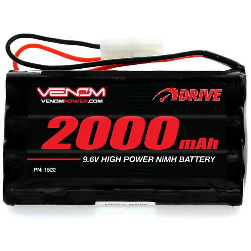 Venom Group 9.6V 2000mAh 8-Cell NiMH Battery for Popular 9.6V Toy RC Cars