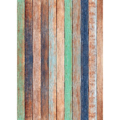 Westcott Rustic Wood Art Canvas Backdrop with Grommets