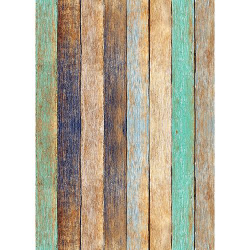 Westcott Rustic Wood Art Canvas Backdrop with Grommets