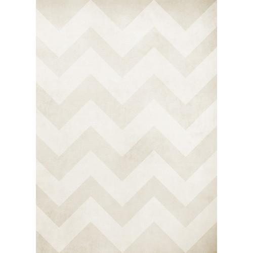 Westcott Washed Chevron Art Canvas Backdrop with Grommets