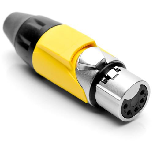 Amphenol AX Series 5-Pin XLRF Cable Connector with Marking Sleeve