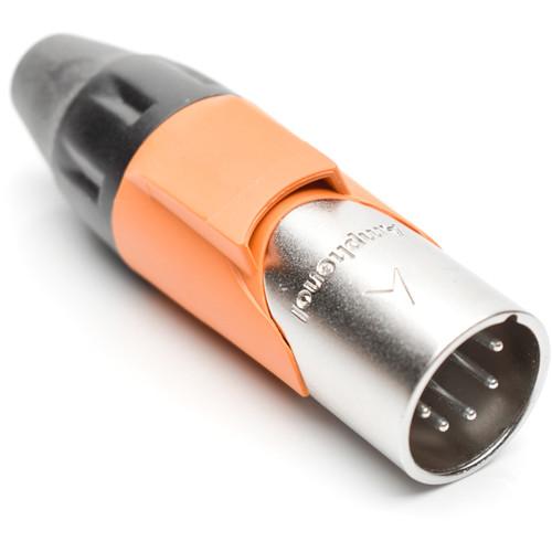 Amphenol AX Series 5-Pin XLRM Cable Connector with Marking Sleeve