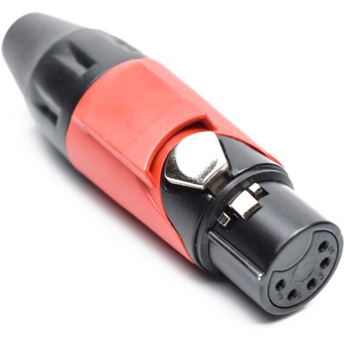 Amphenol AX5FB2M-AU 5-Pole Female XLR Cable Connector with Gold Contacts and Black Finish