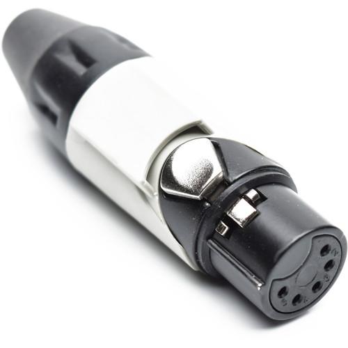 Amphenol AX5FB8M-AU 5-Pole Female XLR Cable Connector with Gold Contacts and Black Finish