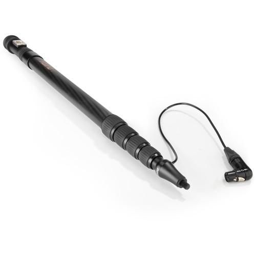 Auray CFP-58R Carbon Fiber Telescoping Boom Pole with Internal Cable & Side Exit XLR Base