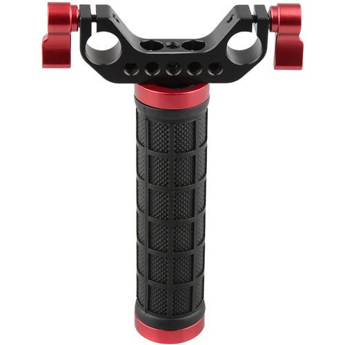 CAMVATE Single Mid-Handle Handheld Camera Stabilizer Hand Grip with Stabilizer Rod Clamp