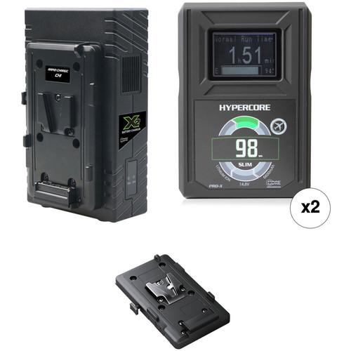 Core SWX HyperCore Slim 98 2-Battery Kit for BMD URSA Mini Cameras with X2S Vertical Charger