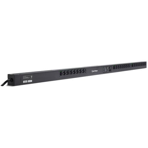 CyberPower PDU41101 24-Outlet 0U Rackmount Switched Power Distribution Unit with 10