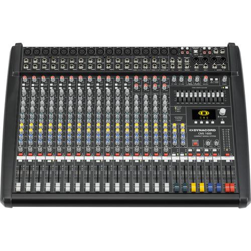 Dynacord 12 Mic Line 4 Mic Stereo Line Channels,6X Aux Sound Mixer Dual 24Bit Stereo EFX,USB-Audio Interface