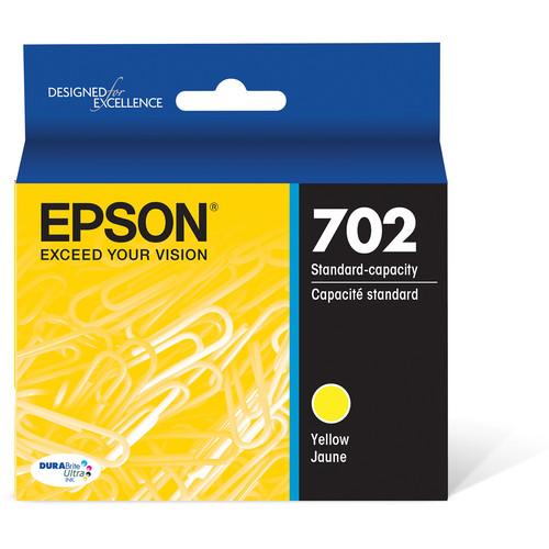 Epson 702 Yellow DURABrite Ultra Standard-Capacity Ink Cartridge with Sensormatic