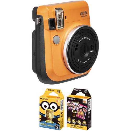 FUJIFILM INSTAX Mini 70 Instant Film Camera with Minions Instant Film Kit