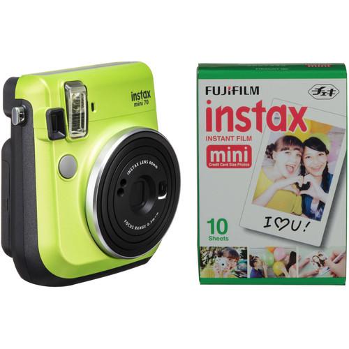 FUJIFILM INSTAX Mini 70 Instant Film Camera with Single Pack of Film Kit
