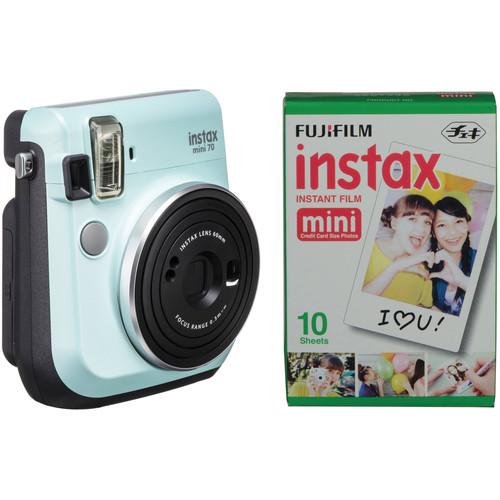 FUJIFILM INSTAX Mini 70 Instant Film Camera with Single Pack of Film Kit