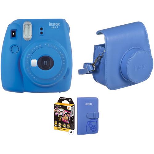 FUJIFILM INSTAX Mini 9 Instant Film Camera with Film and Accessories Kit