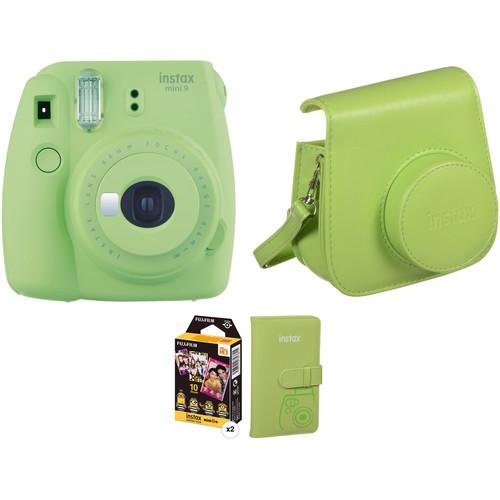 FUJIFILM INSTAX Mini 9 Instant Film Camera with Film and Accessories Kit
