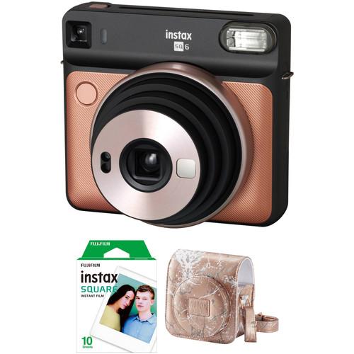 FUJIFILM INSTAX SQUARE SQ6 Instant Film Camera with Film and Case Kit