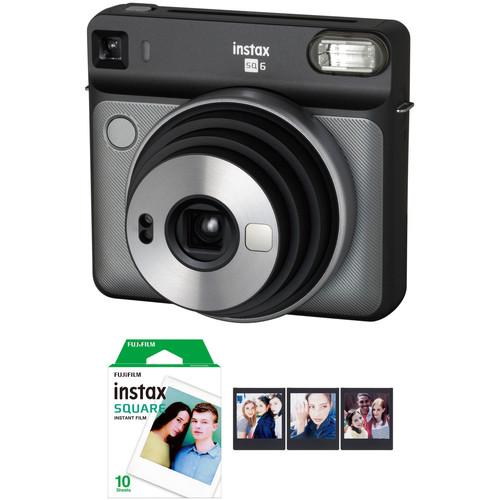 FUJIFILM INSTAX SQUARE SQ6 Instant Film Camera with Film Bundle