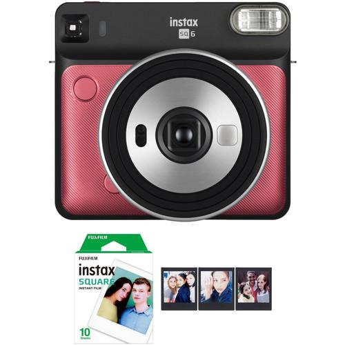 FUJIFILM INSTAX SQUARE SQ6 Instant Film Camera with Film Bundle
