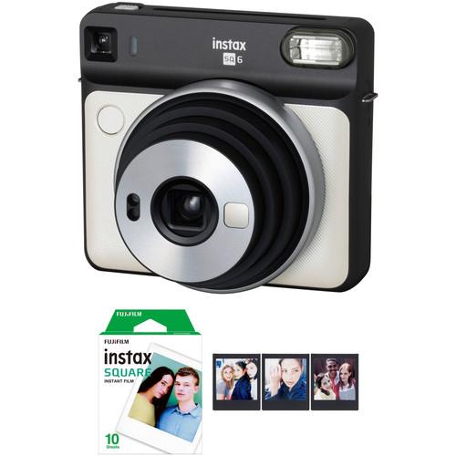 FUJIFILM INSTAX SQUARE SQ6 Instant Film Camera with Film Bundle