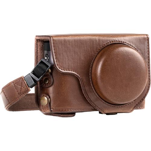 MegaGear Ever Ready Leather Camera Case for Panasonic LUMIX DC-ZS70 or DC-TZ90