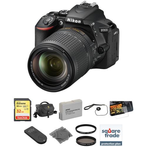 Nikon D5600 DSLR Camera with 18-140mm Lens Deluxe Kit