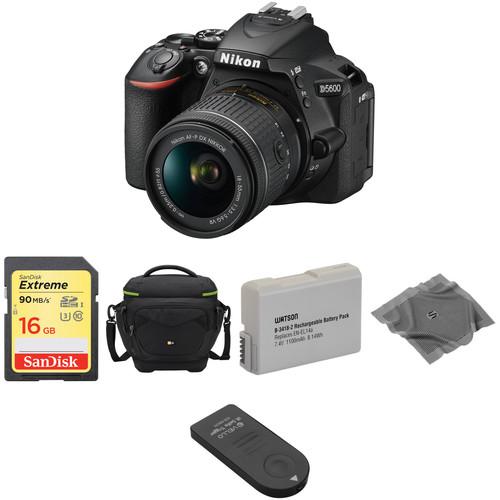 Nikon D5600 DSLR Camera with 18-55mm Lens Basic Kit