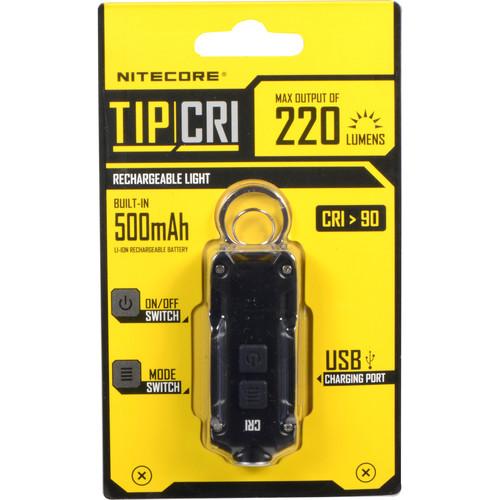 Nitecore TIP Rechargeable Metal Keyring Flashlight