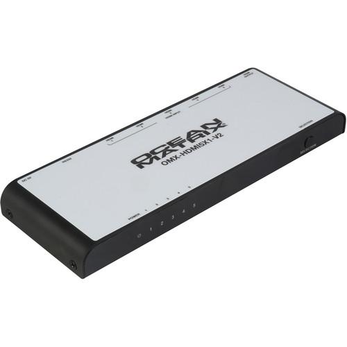 Ocean Matrix 4K UHD 5x1 HDMI 2.0 Switcher with RS-232 Control
