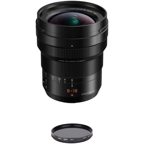Panasonic Leica DG Vario-Elmarit 8-18mm f 2.8-4 ASPH. Lens with Circular Polarizer Filter Kit