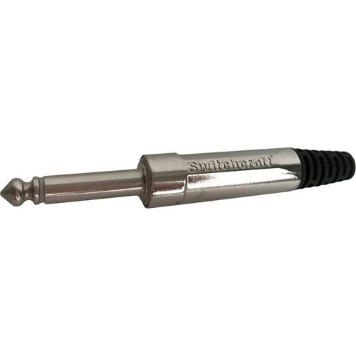 Switchcraft 290F 1 4" Nickel Stereo Plug Handle with Flex Relief