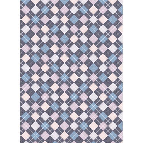 Westcott Diamond Plaid Matte Vinyl Backdrop with Grommets