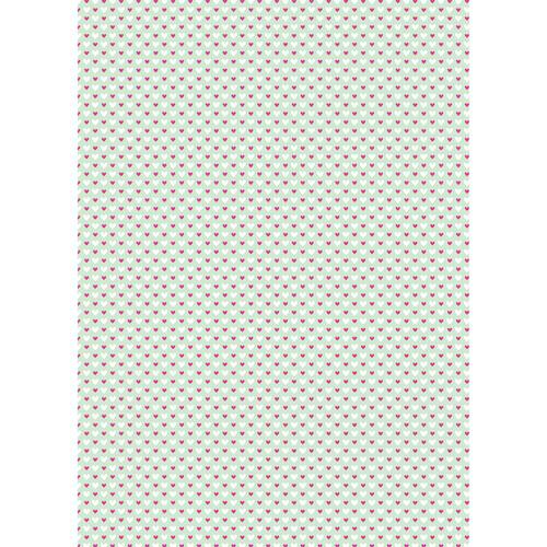 Westcott Hearts Pattern Matte Vinyl Backdrop with Grommets