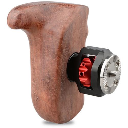 CAMVATE Left Hand Wood Handle Grip with ARRI Rosette Mount for Select DV and DSLR Camera Cages