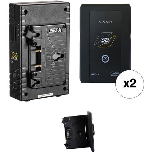 Core SWX 2 x Nano Battery Kit with Hotswap Plate & Dual Charger