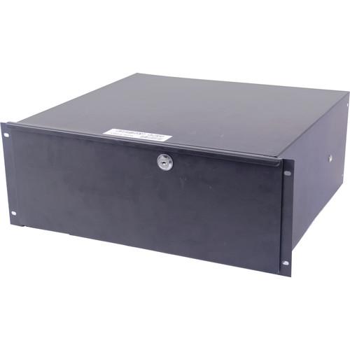 DeeJay LED 4 RU Metal Locking Rack Drawer