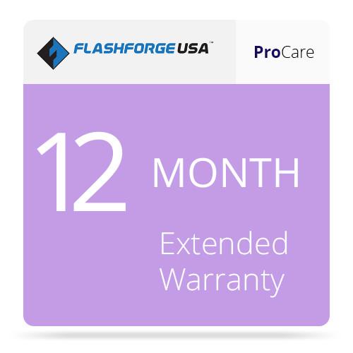 FlashForge ProCare 12-Month Extended Warranty for